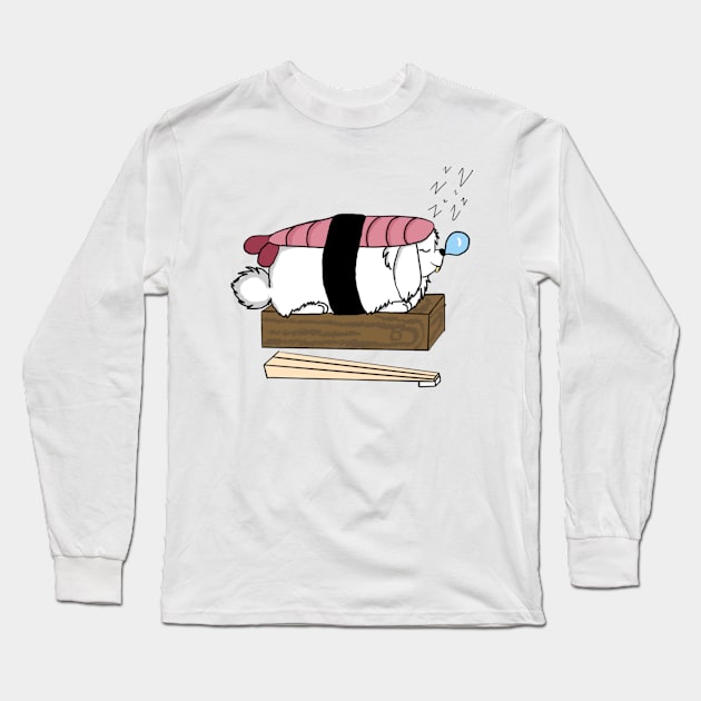 Sushi Bunny Long Sleeve T-Shirt by SnoKonKonArts